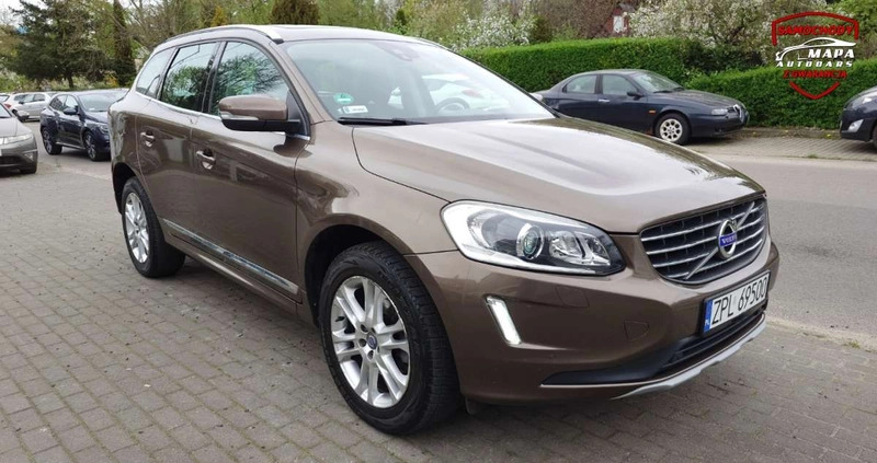 Volvo XC 60 cena 89900 przebieg: 145259, rok produkcji 2016 z Mieszkowice małe 407